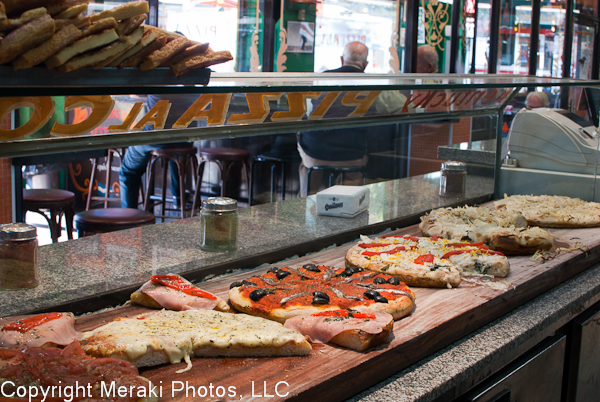 Photo of pizza counter