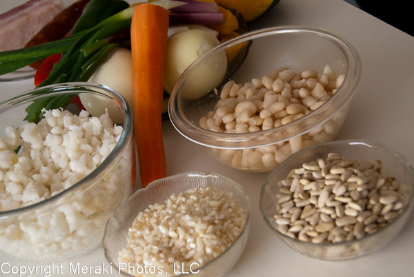 Photo of ingredients for locro stew