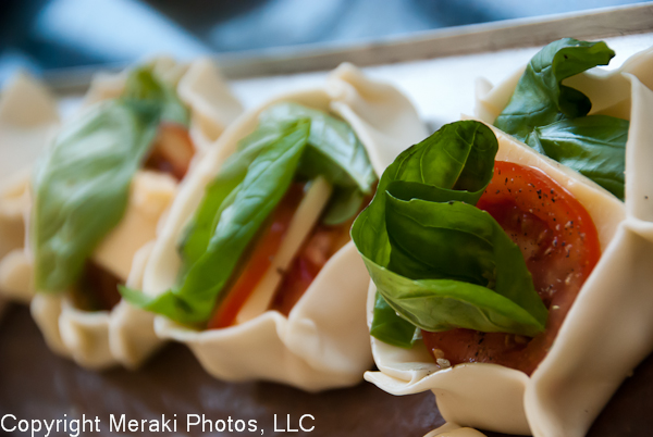 Photo of caprese empanadas pre-cooking