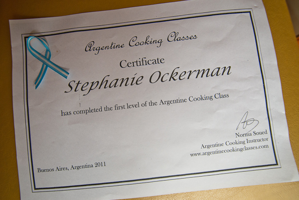 Photo of my diploma