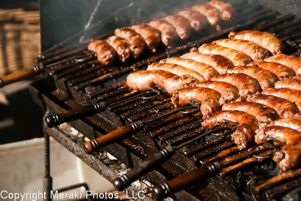 Photo of chorizo on the grill