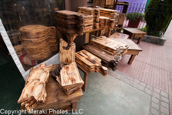 Photo of handmade wooden crafts