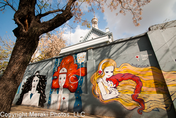 Photo of graffiti at Hospital Pirovano