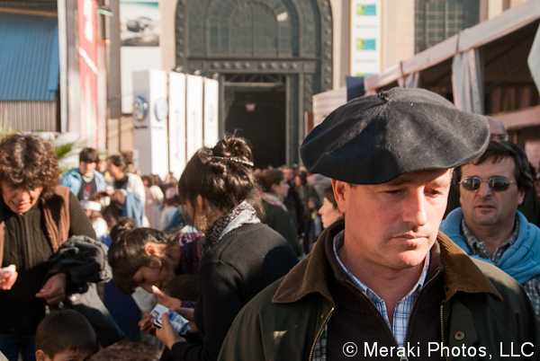 Photo of man in the crowd