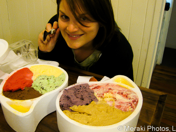 Photo of me with 2 kilos of Persicco ice cream