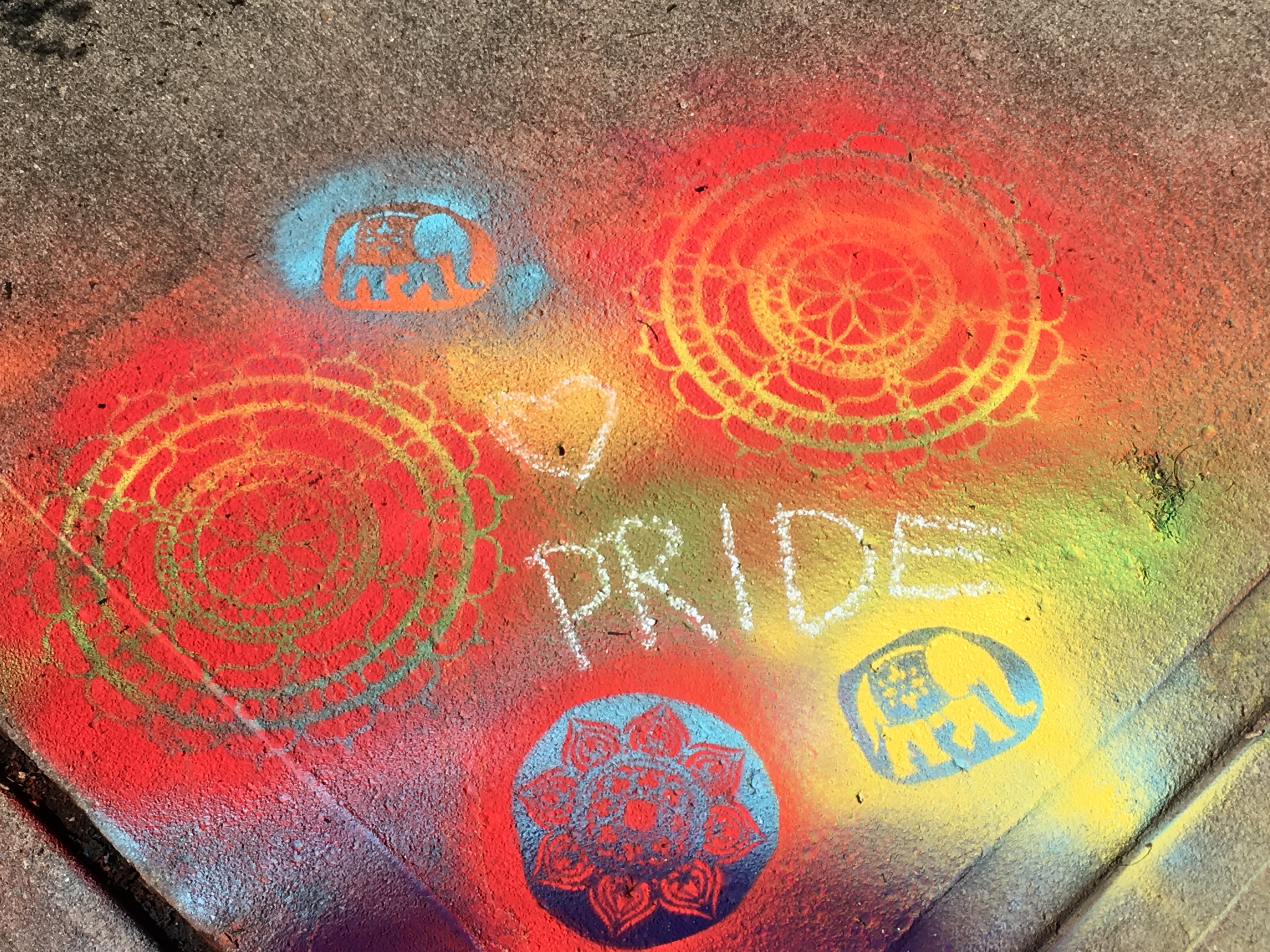 Photo of Pride Sidewalk Art