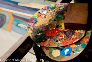 Photo of paint palette.