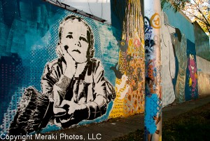 Photos of stencil art