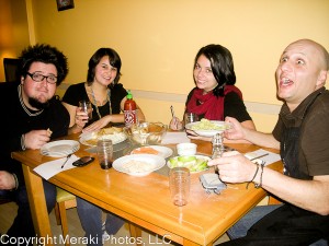 Photo of group of wine tasters