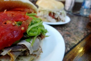 Lomito Sandwich at Fuente Alemana