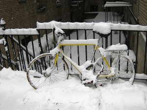 Bike Snow Photo