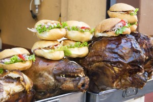 Street vendors in Lima aren't shy about displaying there food. What do you think: Appetizing or Not?