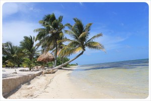 Jess and Dani living the dream on their own private beach in Mexico