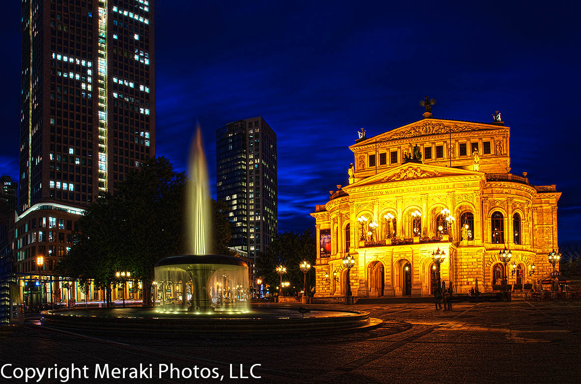 PHOTO:  Frankfurt’s Alte Opera at Night