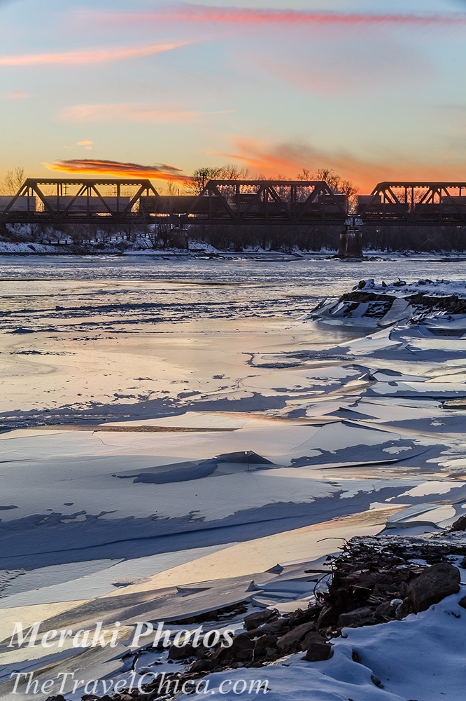 PHOTO:  A cold Winter sunset